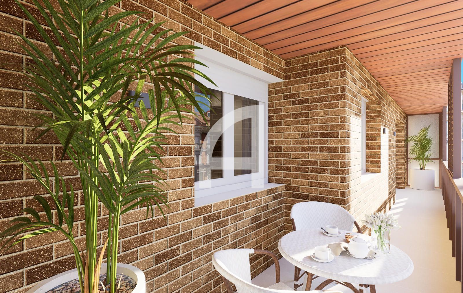 Balcony of Flat for sale in  Madrid Capital  with Air Conditioner, Heating and Terrace