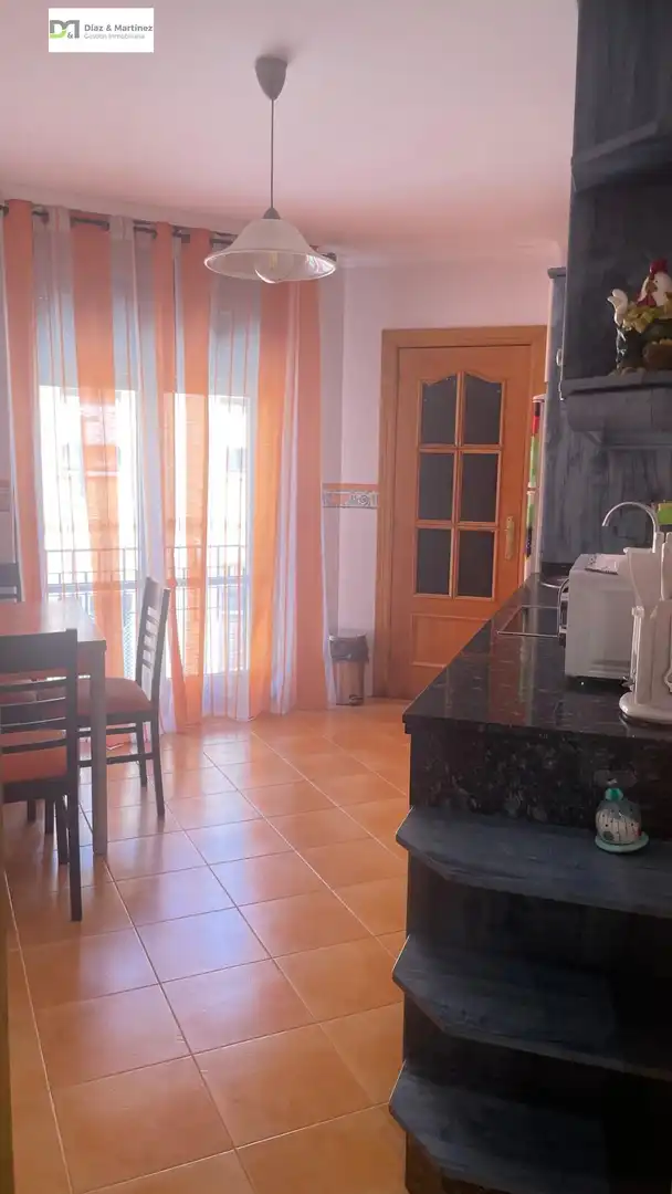 Cuina de Apartament de lloguer en León Capital  amb Calefacció, Parquet i Moblat