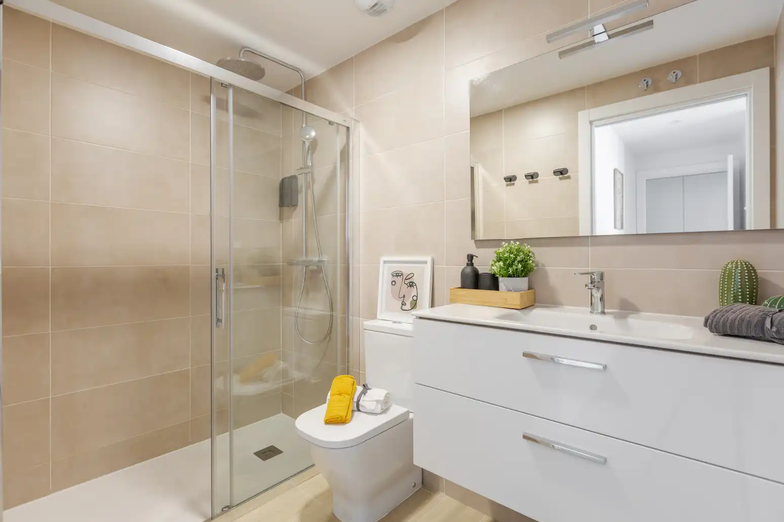 Bathroom of Attic for sale in Zizur Mayor / Zizur Nagusia  with Air Conditioner, Heating and Private garden