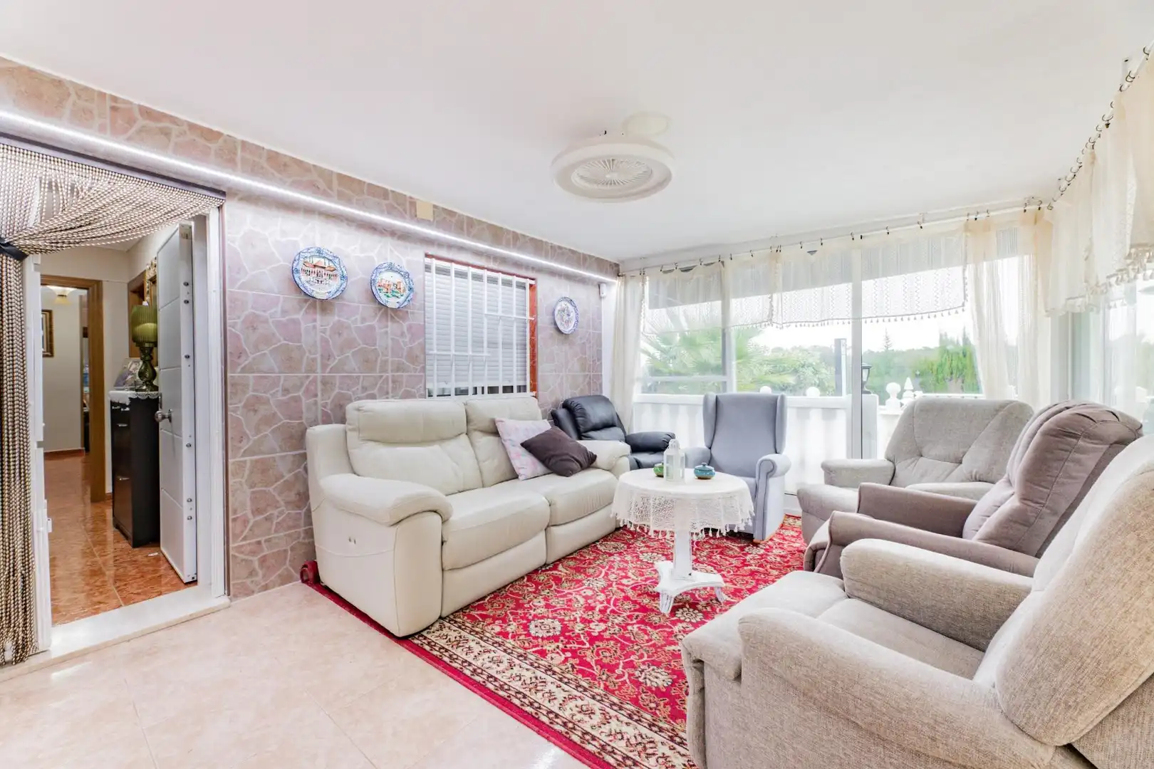 Sala de estar de Casa o chalet en venta en Turís con Aire acondicionado, Jardín privado y Terraza