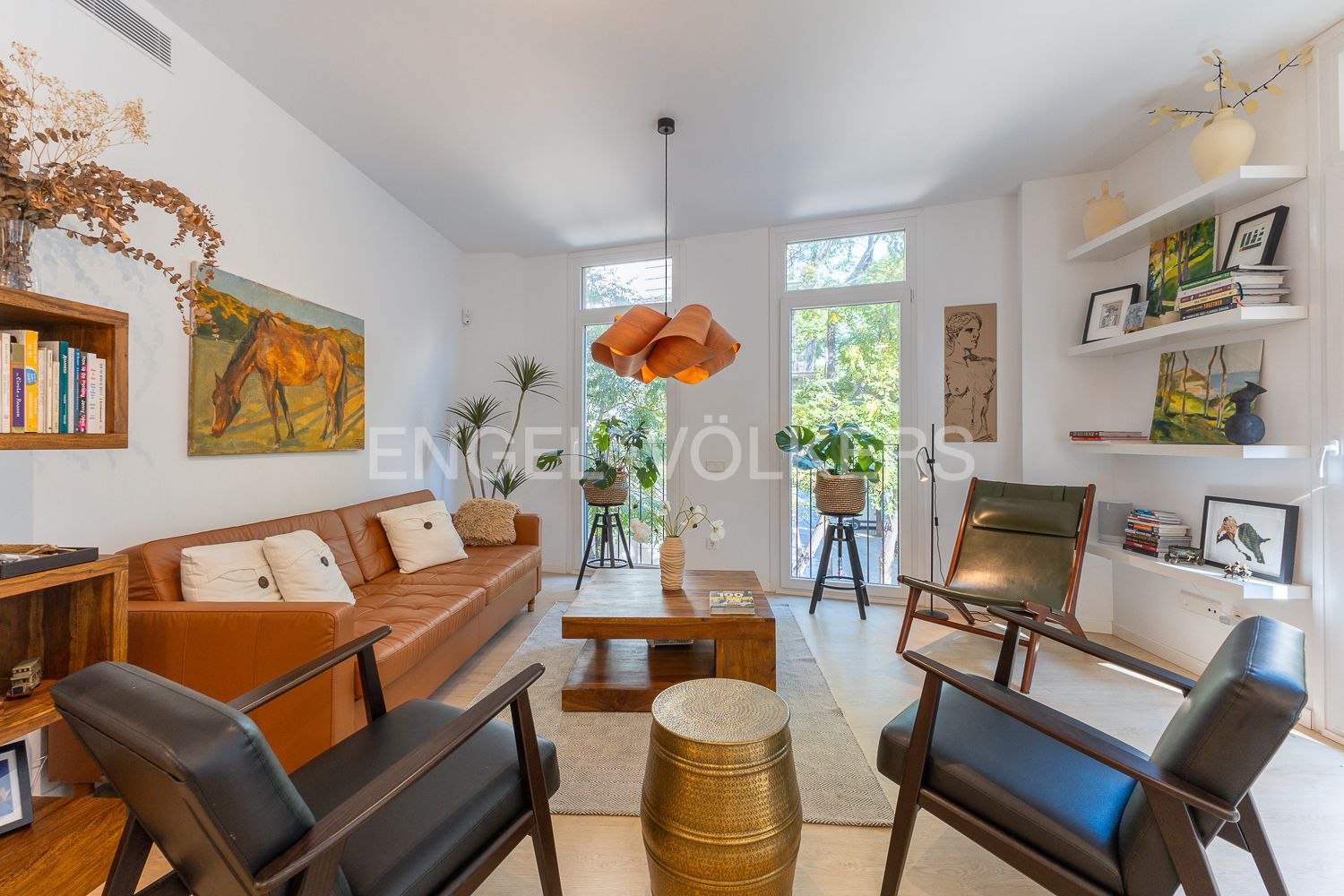 Living room of Apartment for sale in  Valencia Capital  with Air Conditioner, Heating and Private garden