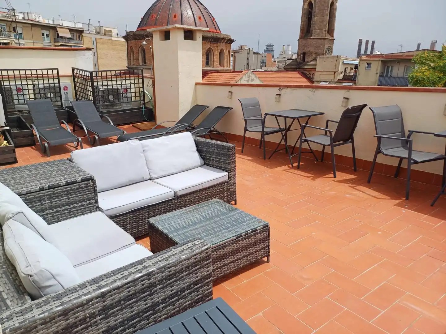 Terrace of Flat for rent in Barcelona  with Air Conditioner, Heating and Furnished
