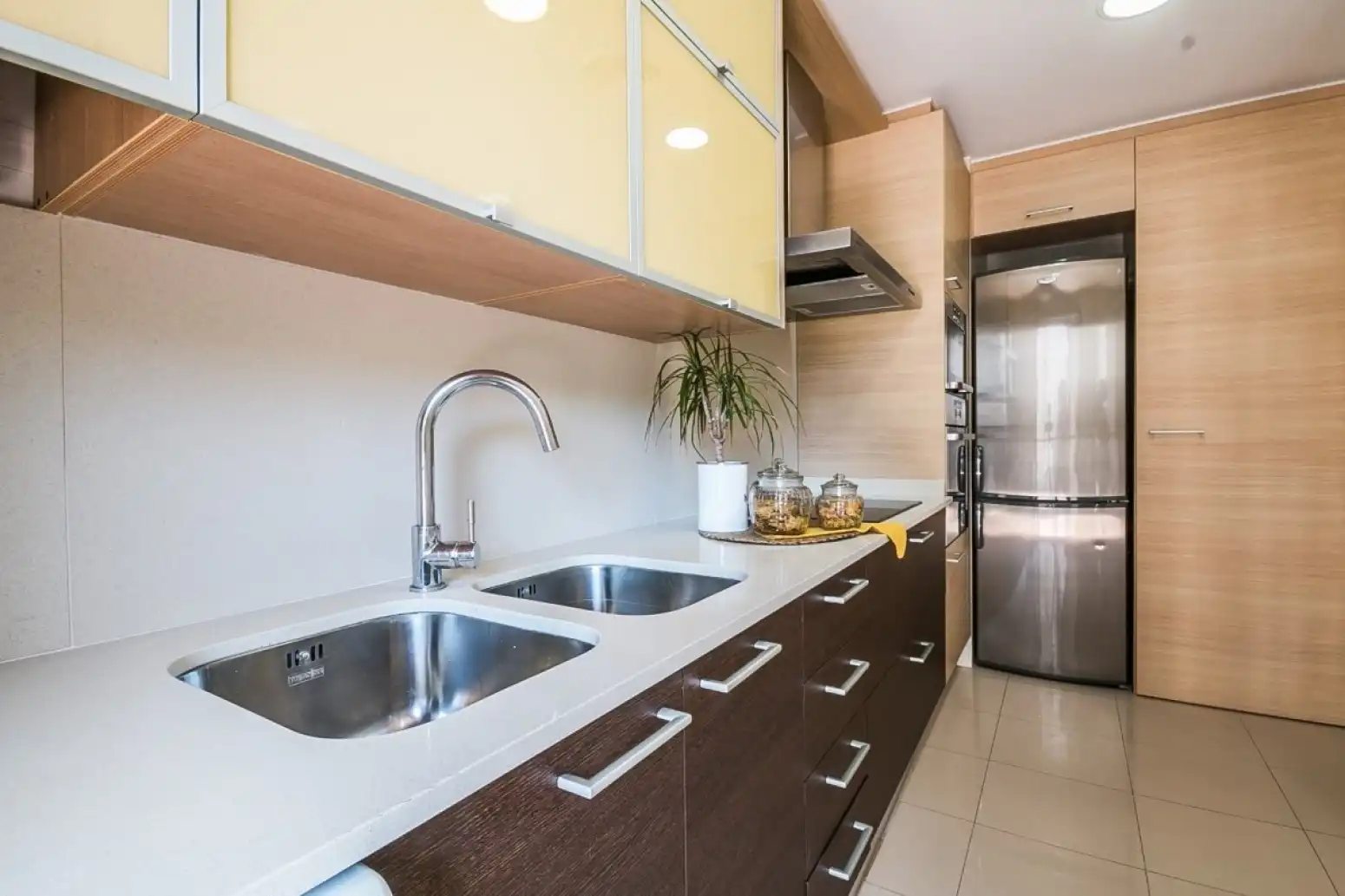 Küche von Wohnung zum Verkauf in Terrassa mit Klimaanlage, Heizung und Parkett