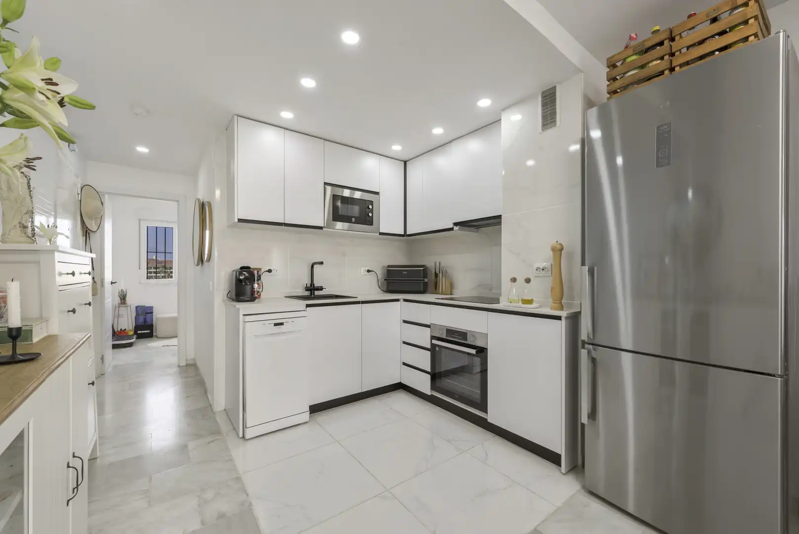 Cocina de Ático en venta en Mijas con Aire acondicionado, Terraza y Piscina