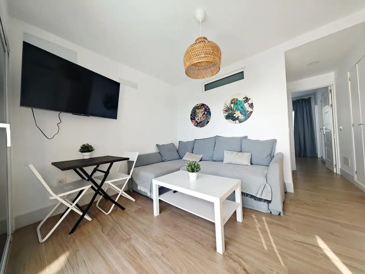 Wohnzimmer von Wohnung zur Miete in San Bartolomé de Tirajana mit Terrasse, Möbliert und Balkon