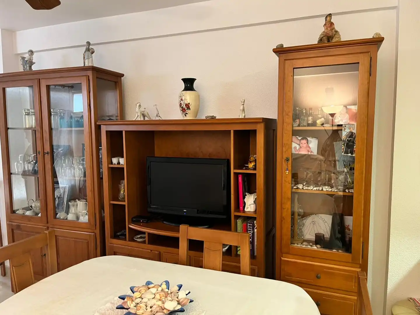 Sala de estar de Apartamento de alquiler en Santa Pola con Calefacción, Amueblado y Microondas