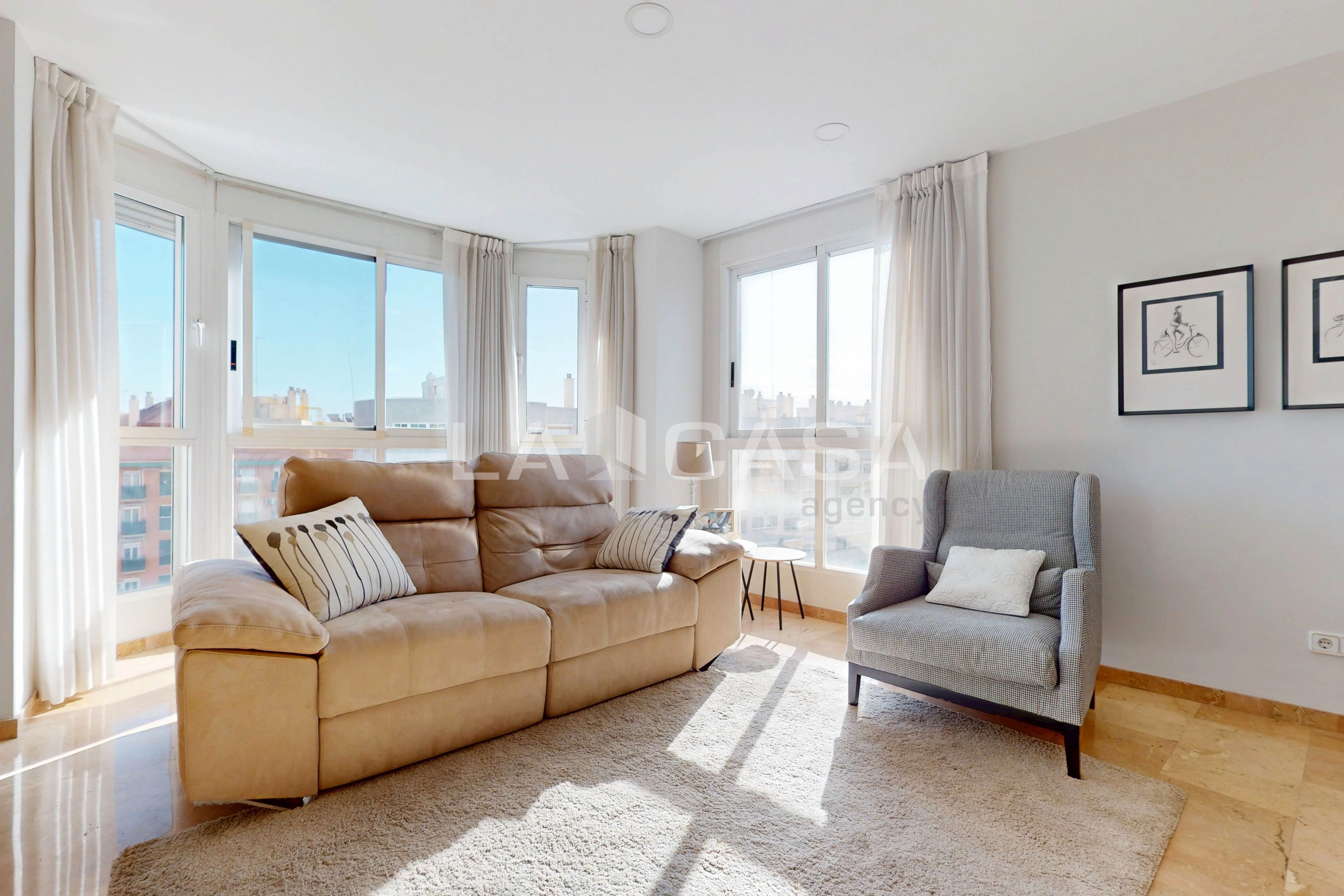 Living room of Flat for sale in  Valencia Capital