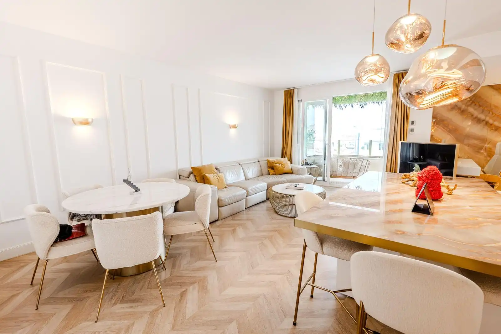 Living room of Attic for sale in Madrid  with Air Conditioner, Heating and Parquet flooring