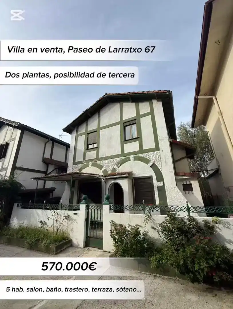 Vista exterior de Casa o xalet en venda en Donostia - San Sebastián  amb Balcó