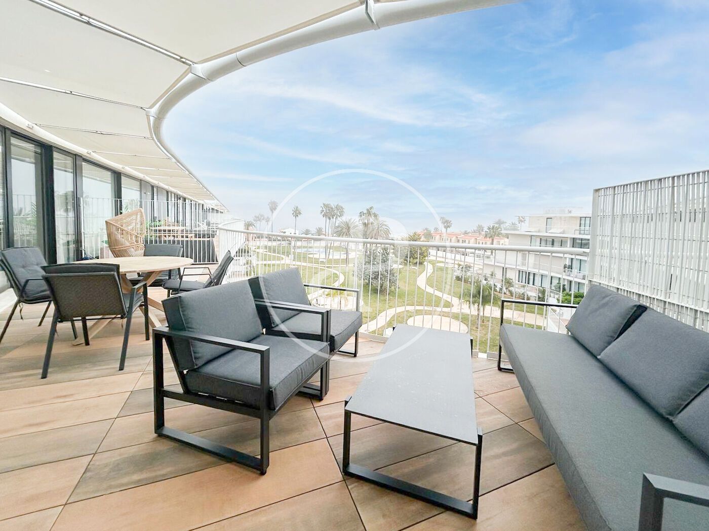 Terrace of Flat for sale in Dénia  with Air Conditioner, Heating and Private garden