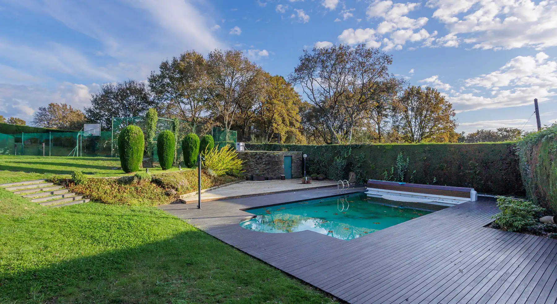 Piscina de Casa o xalet en venda en Lugo amb Piscina i Moblat