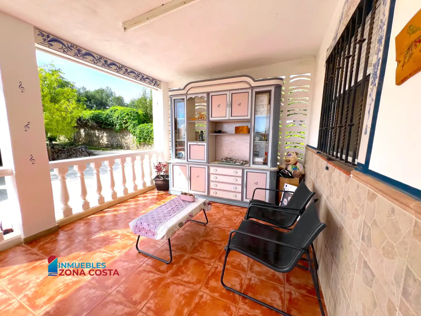 Terraza de Finca rústica en venta en Vilamarxant con Aire acondicionado, Jardín privado y Terraza