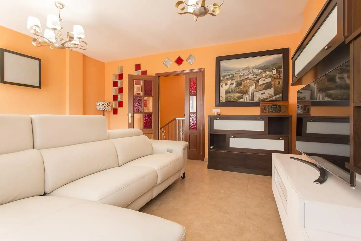 Sala de estar de Dúplex en venta en Lentegí con Aire acondicionado, Terraza y Amueblado