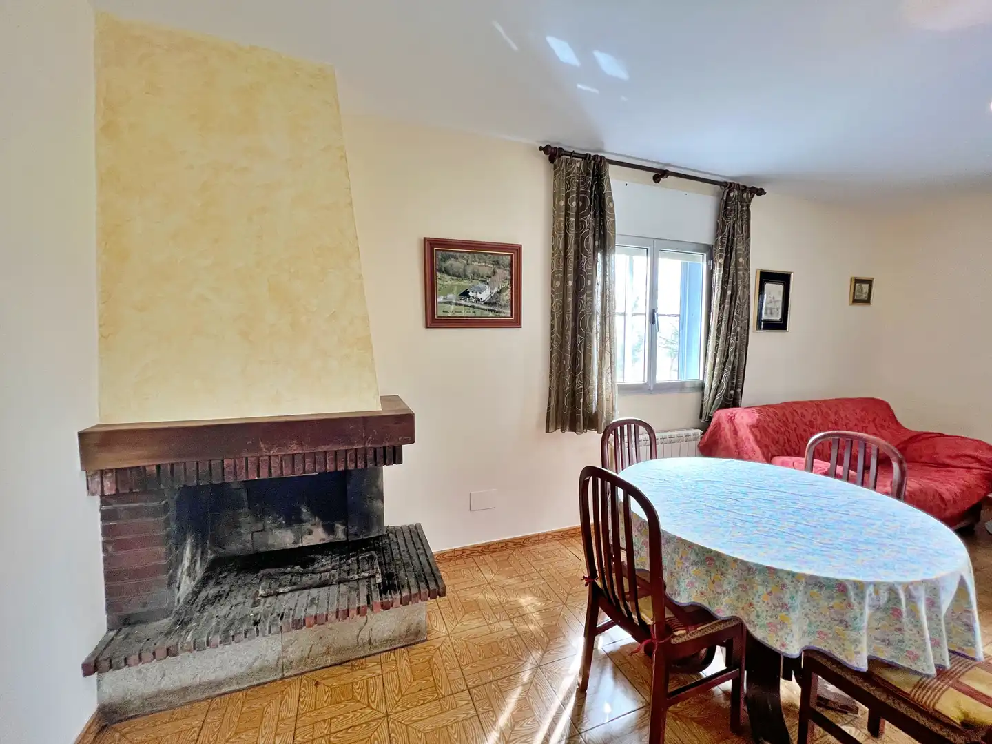 Living room of Houses for sale in Cospeito  with Heating, Private garden and Furnished