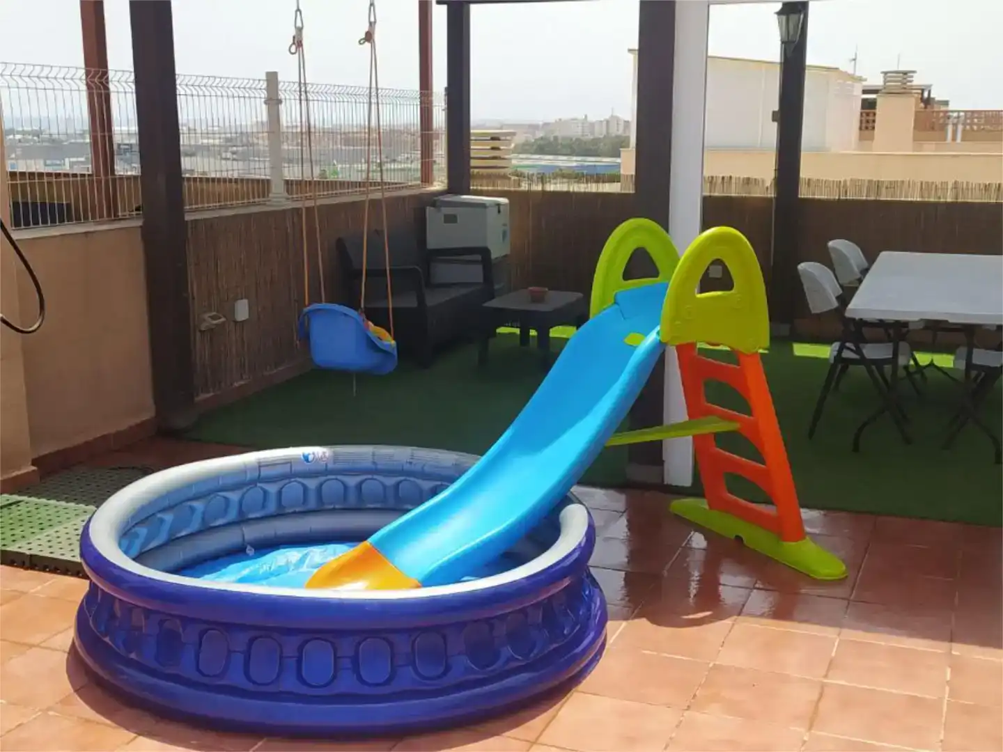 Terrasse von Dachboden zum Verkauf in  Melilla Capital mit Klimaanlage und Schwimmbad