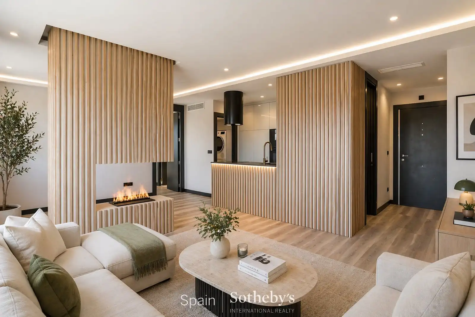 Sala de estar de Apartamento en venta en  Madrid Capital con Aire acondicionado, Calefacción y Terraza