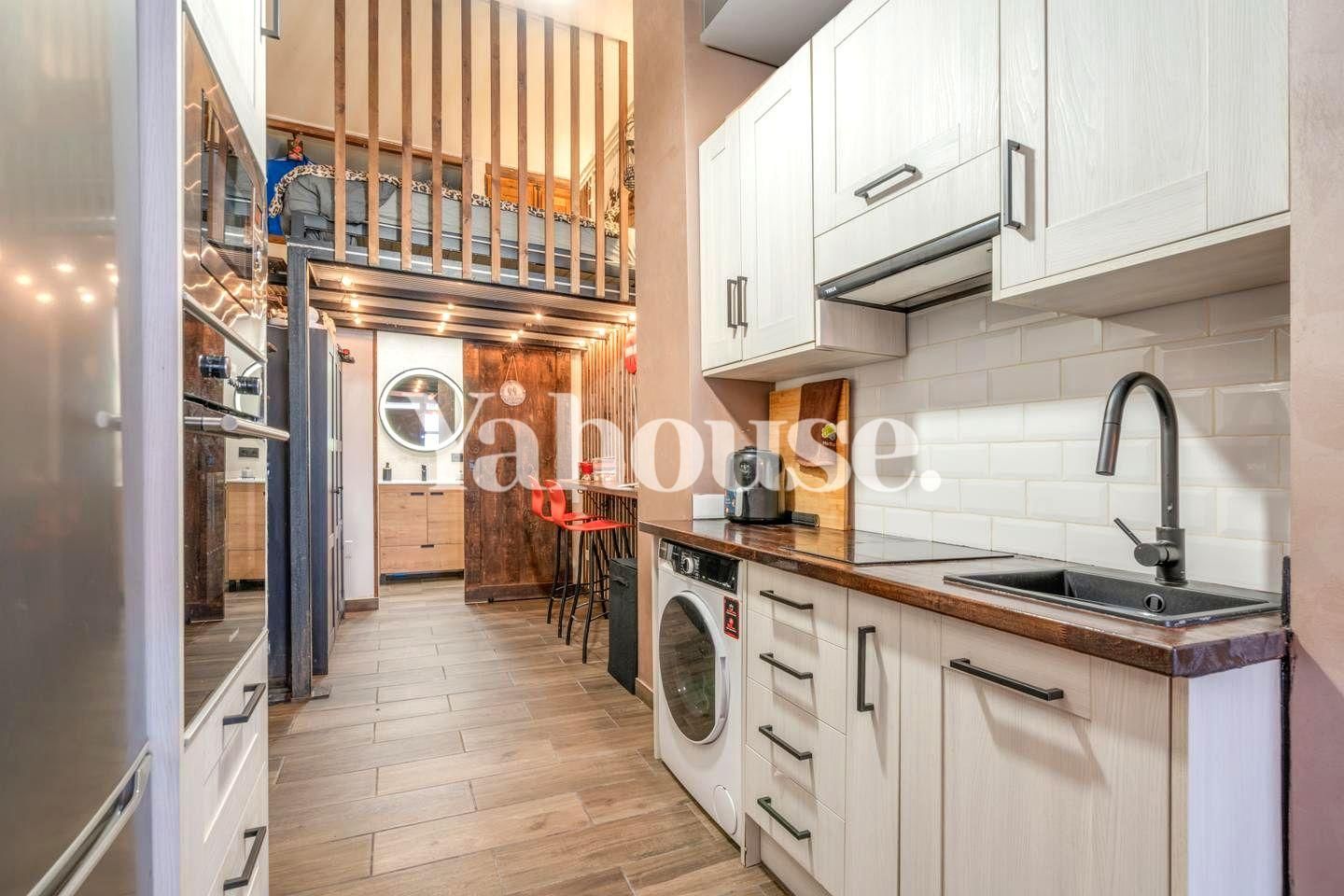 Küche von Wohnung zum Verkauf in Sant Adrià de Besòs mit Klimaanlage