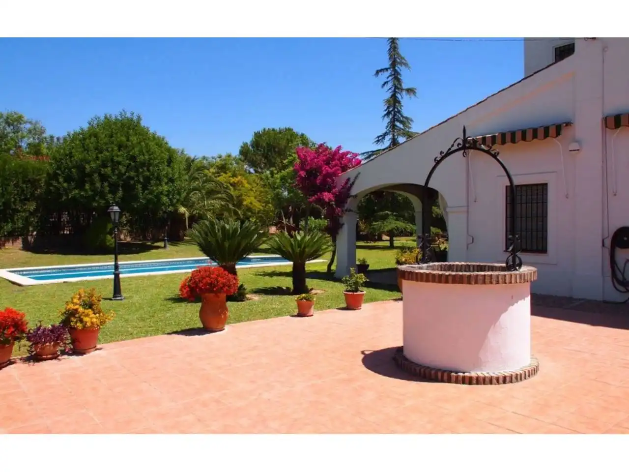 Garten von Country house zum Verkauf in Santiponce mit Privatgarten, Terrasse und Schwimmbad