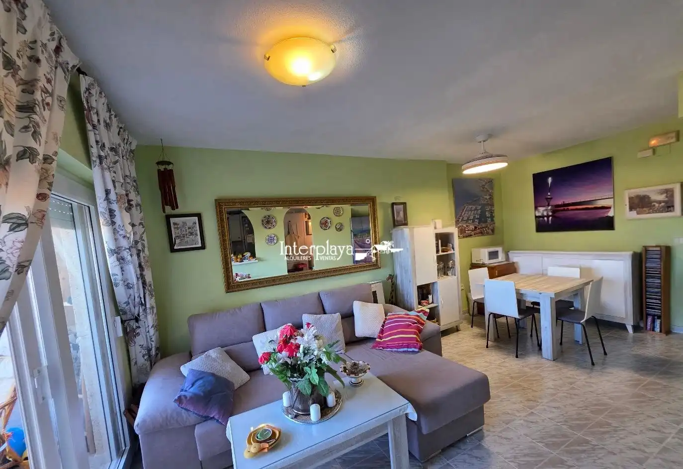 Wohnzimmer von Maisonette zum Verkauf in La Manga del Mar Menor mit Klimaanlage, Möbliert und Gemeinschaftspool