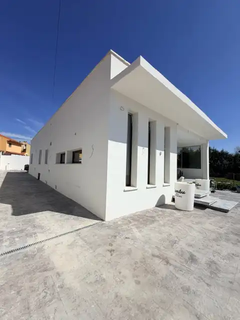 Vista exterior de Casa o chalet en venta en Las Ventas de Retamosa con Aire acondicionado, Calefacción y Jardín privado