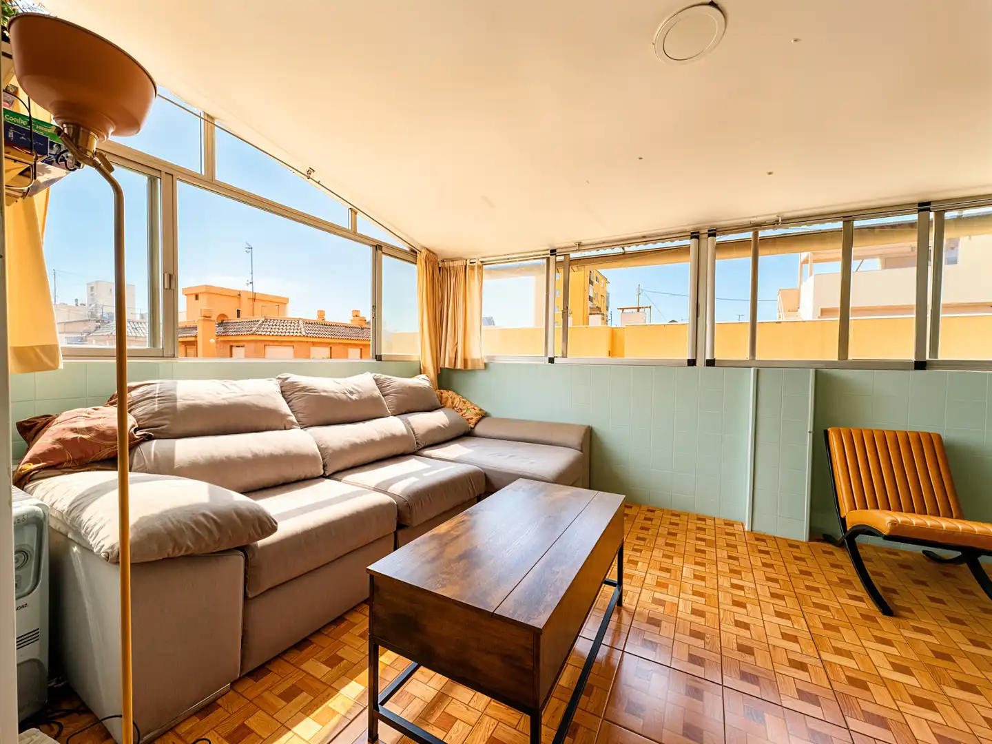 Wohnzimmer von Wohnung zum Verkauf in Alicante / Alacant mit Klimaanlage, Möbliert und Waschmaschine