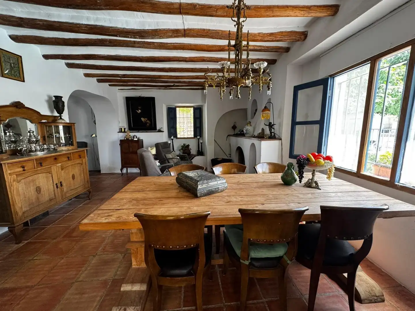 Dining room of Houses for sale in Fuente-Tójar  with Air Conditioner, Heating and Private garden