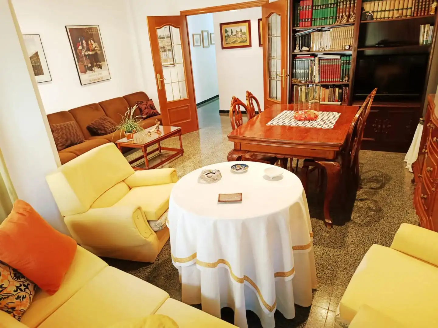 Sala de estar de Apartamento en venta en Alzira con Amueblado