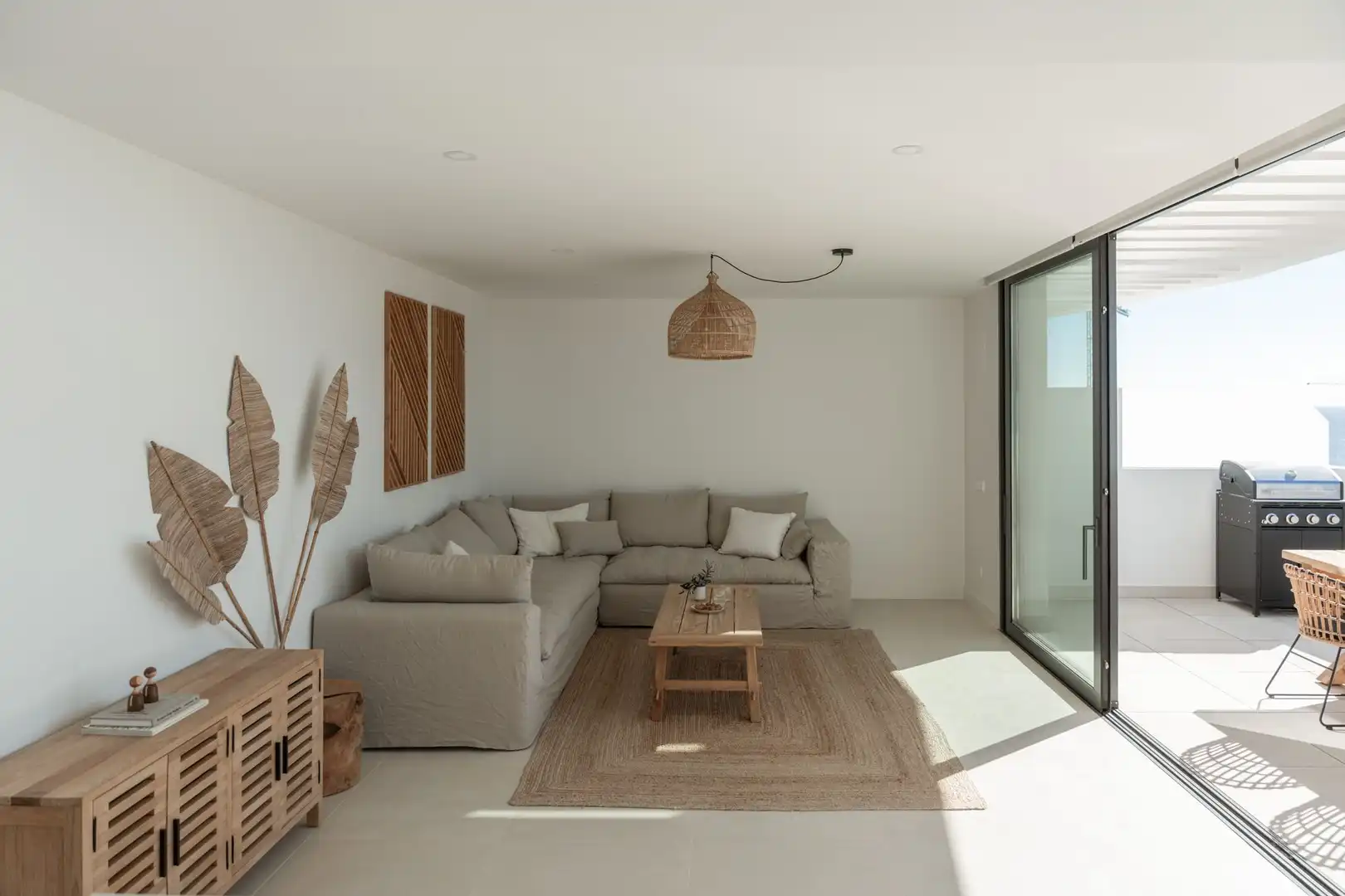 Wohnzimmer von Dachboden zum Verkauf in Fuengirola mit Terrasse