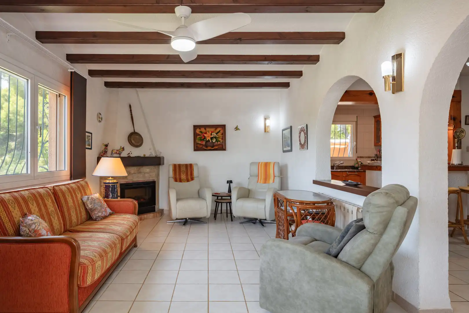 Sala d'estar de Casa o xalet en venda en Jávea / Xàbia amb Aire condicionat, Calefacció i Jardí privat