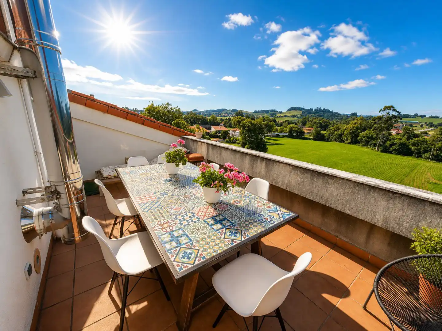 Terrace of Attic for sale in Entrambasaguas  with Heating, Parquet flooring and Terrace