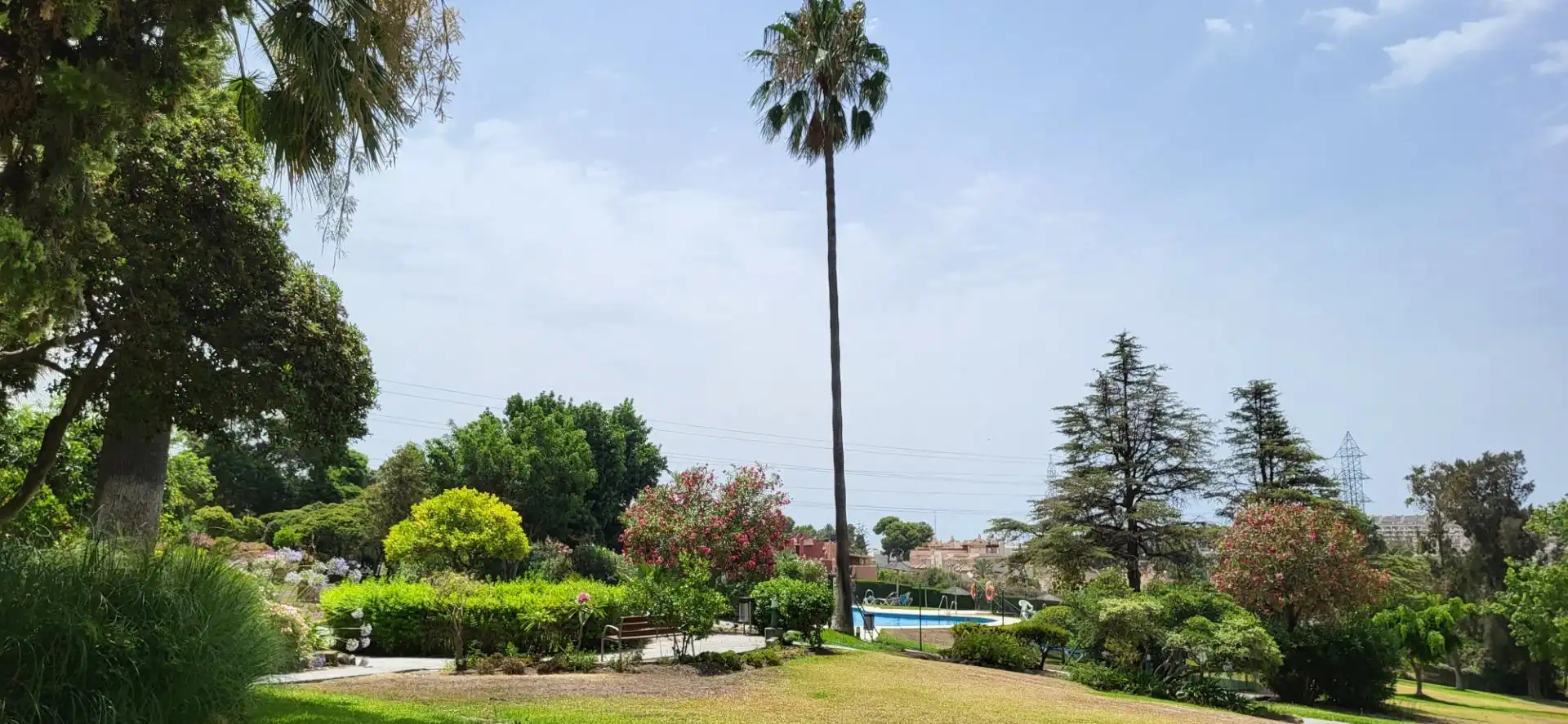 Garden of Flat for rent in Marbella  with Air Conditioner, Heating and Terrace