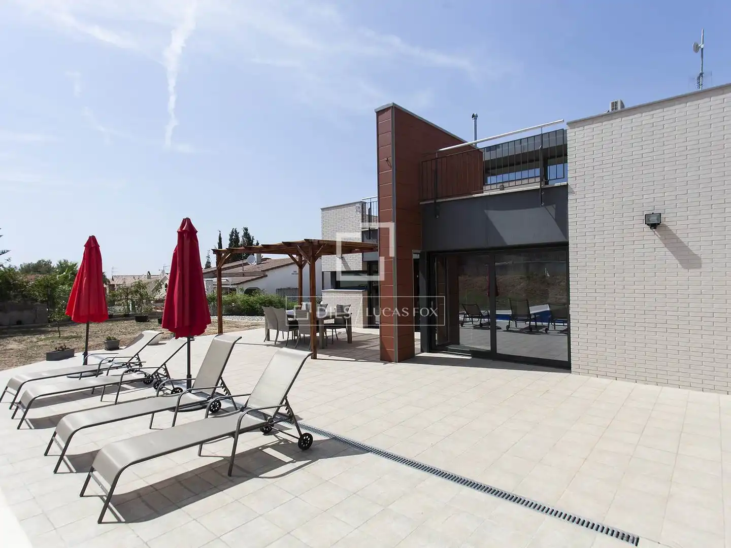 Terrassa de Casa o xalet en venda en Sant Pere de Ribes amb Aire condicionat, Jardí privat i Parquet