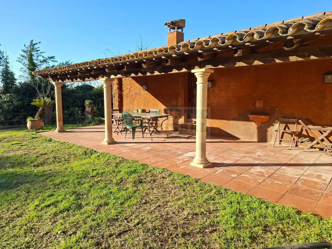Terraza de Finca rústica en venta en Sant Joan de Mollet con Calefacción, Jardín privado y Terraza