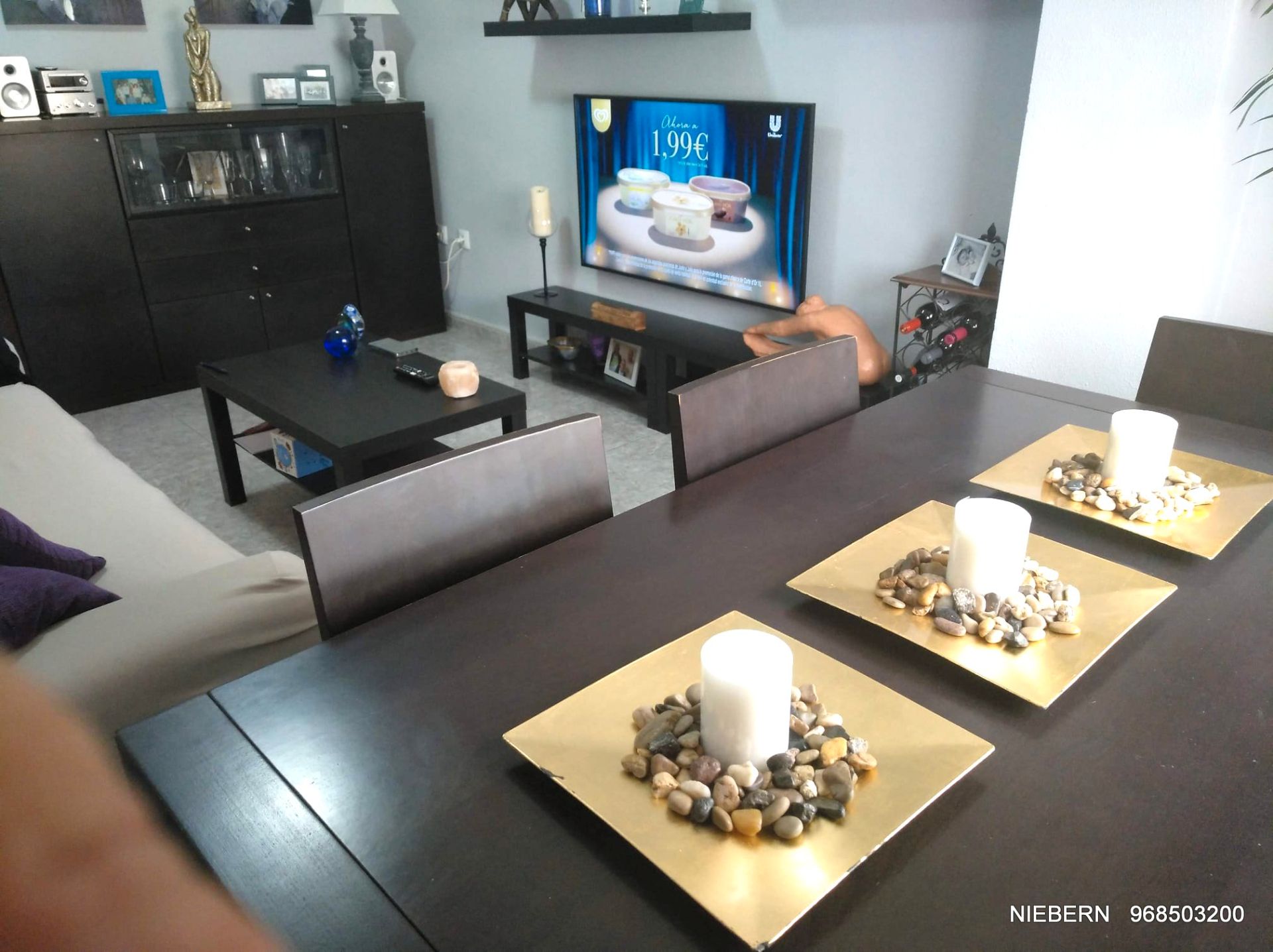Dining room of Flat for sale in Cartagena  with Air Conditioner, Furnished and Balcony