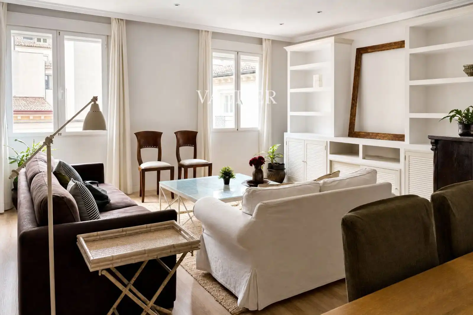 Living room of Attic for rent in Madrid  with Air Conditioner and Furnished