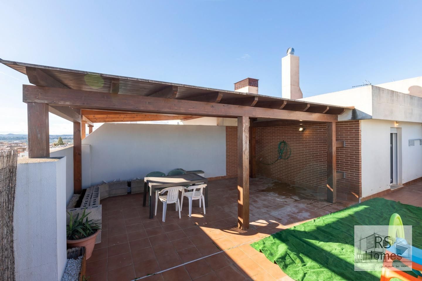 Terrasse von Dachboden zum verkauf in La Pobla de Vallbona mit Klimaanlage, Terrasse und Abstellraum