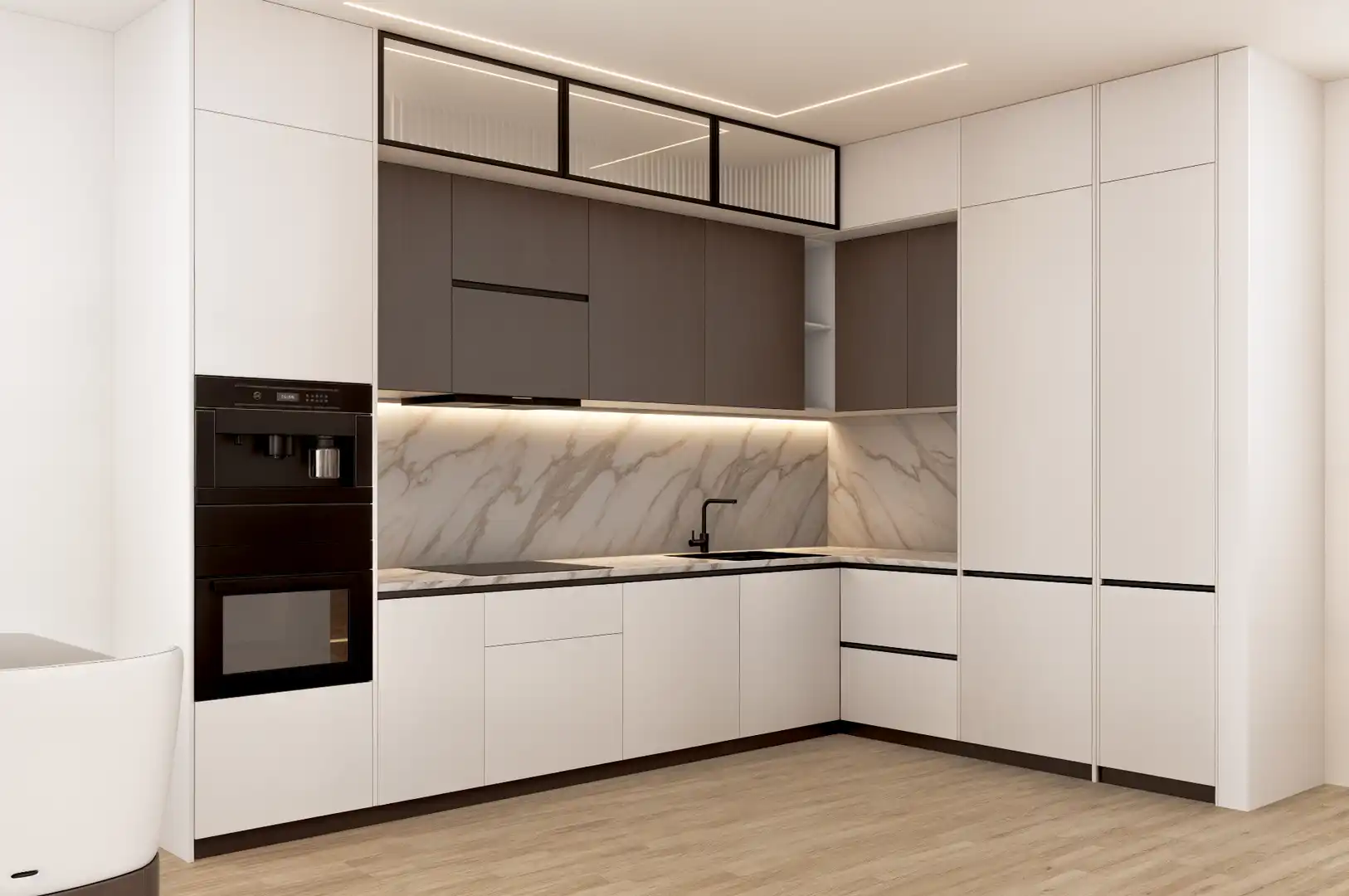 Cuina de Apartament en venda en Finestrat amb Terrassa i Piscina comunitària