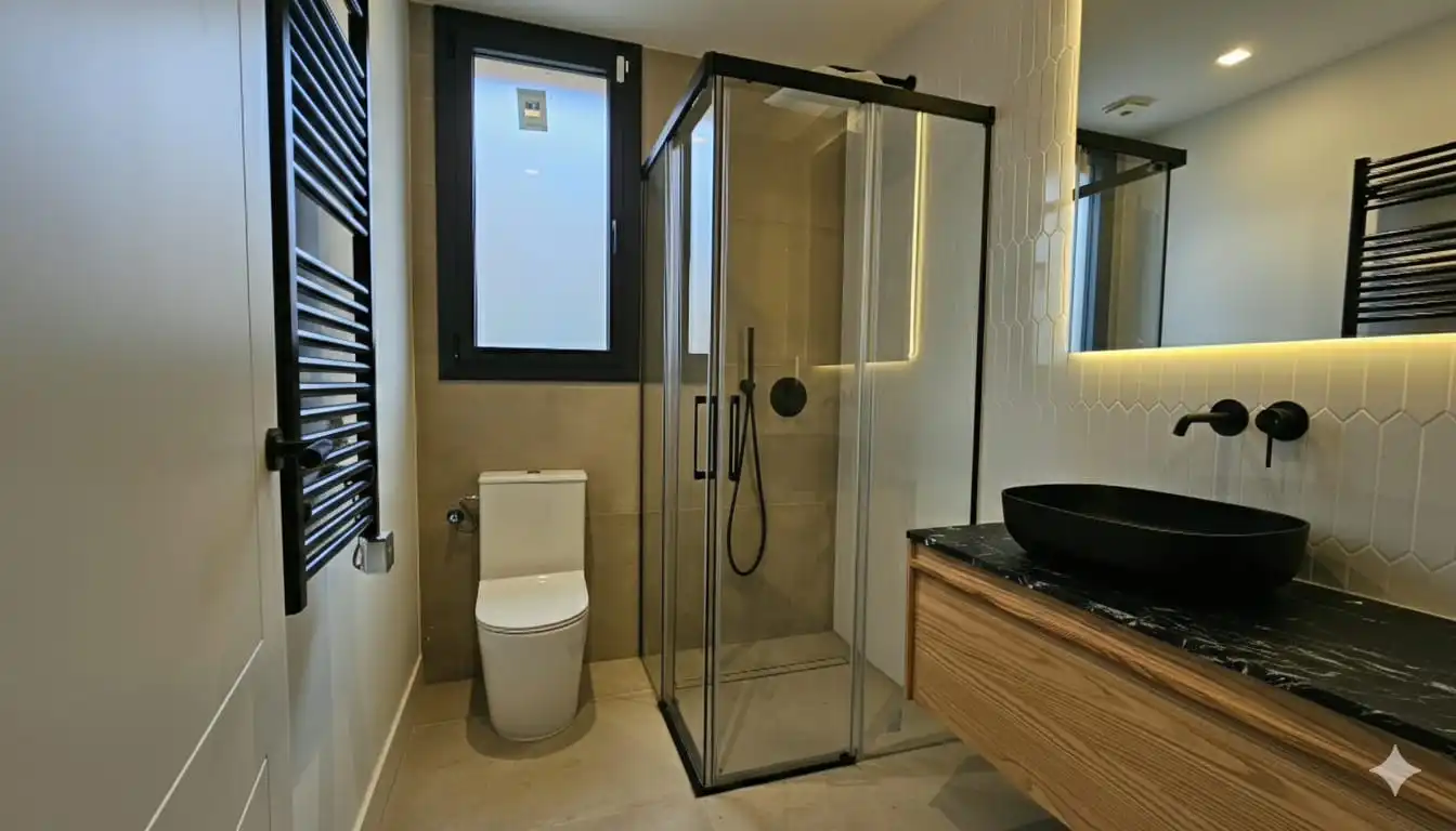 Baño de Casa o chalet en venta en Barcelona con Aire acondicionado, Calefacción y Jardín privado