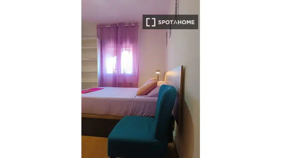 Bedroom of Flat for rent in Madrid  with Air Conditioner, Heating and Furnished