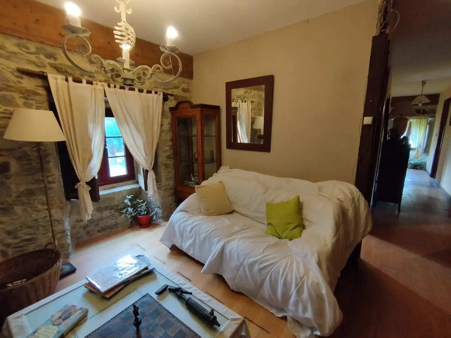 Wohnzimmer von Country house zum Verkauf in San Sadurniño mit Privatgarten, Terrasse und Möbliert