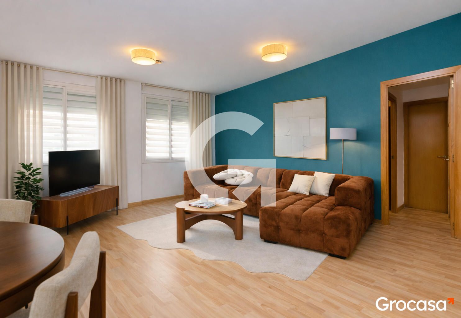 Sala d'estar de Pis en venda en  Barcelona Capital amb Aire condicionat, Calefacció i Forn