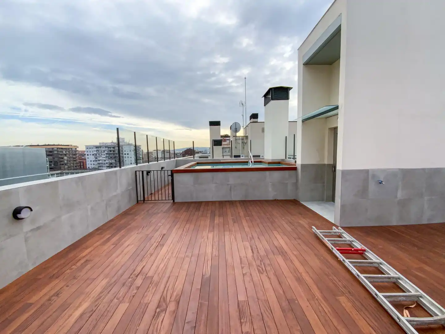 Terraza de Piso de alquiler en Barcelona con Aire acondicionado, Parquet y Balcón