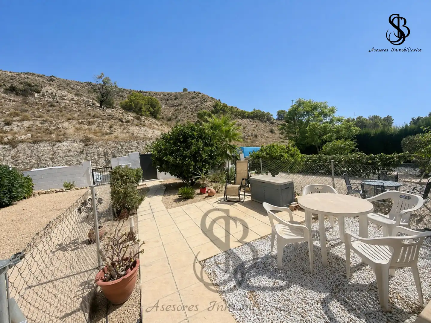Terraza de Casa adosada en venta en Busot con Aire acondicionado, Calefacción y Jardín privado