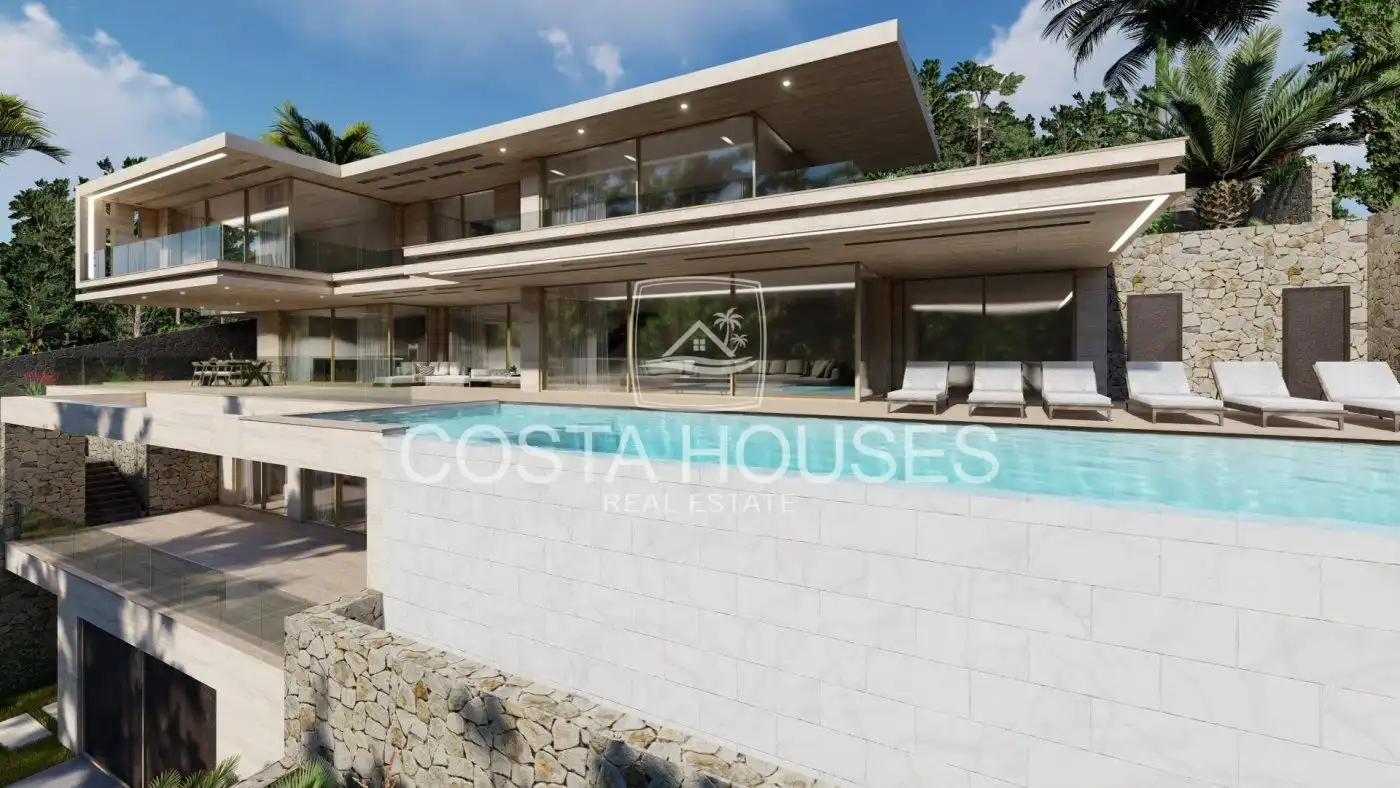 Vista exterior de Casa o chalet en venta en Jávea / Xàbia con Aire acondicionado, Jardín privado y Terraza