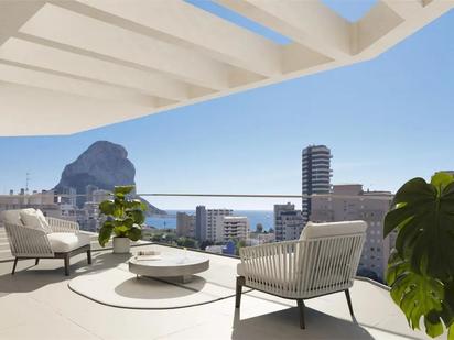 Terrassa de Apartament en venda en Calpe / Calp amb Aire condicionat i Piscina comunitària