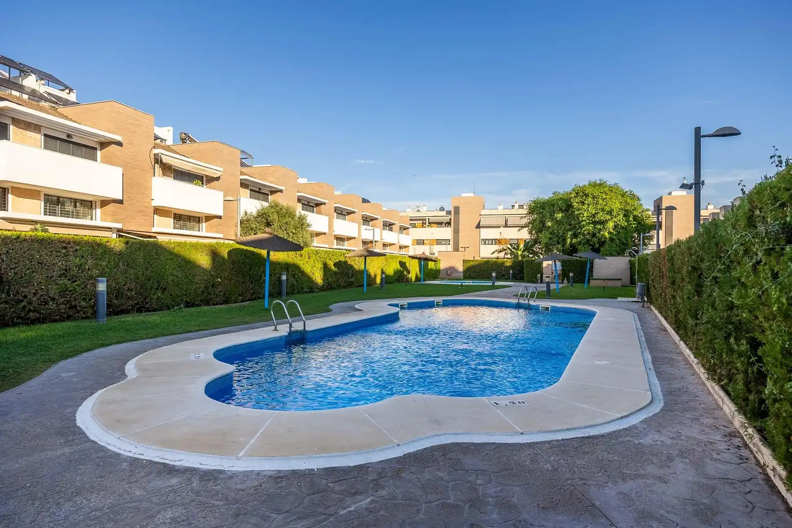 Swimming pool of Detached homes for sale in Dos Hermanas  with Air Conditioner, Heating and Private garden