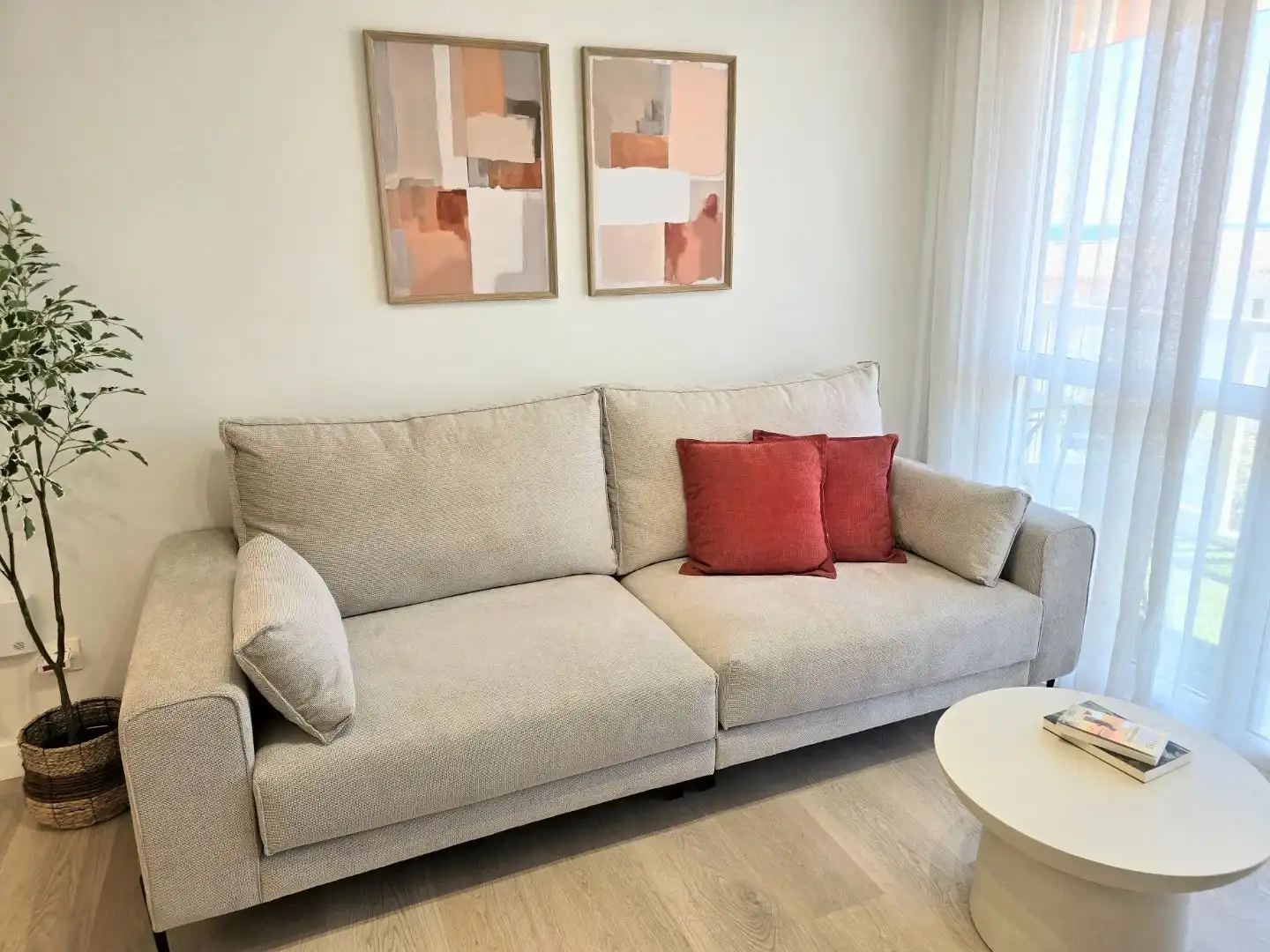 Living room of Flat for sale in Manilva  with Air Conditioner, Terrace and Balcony