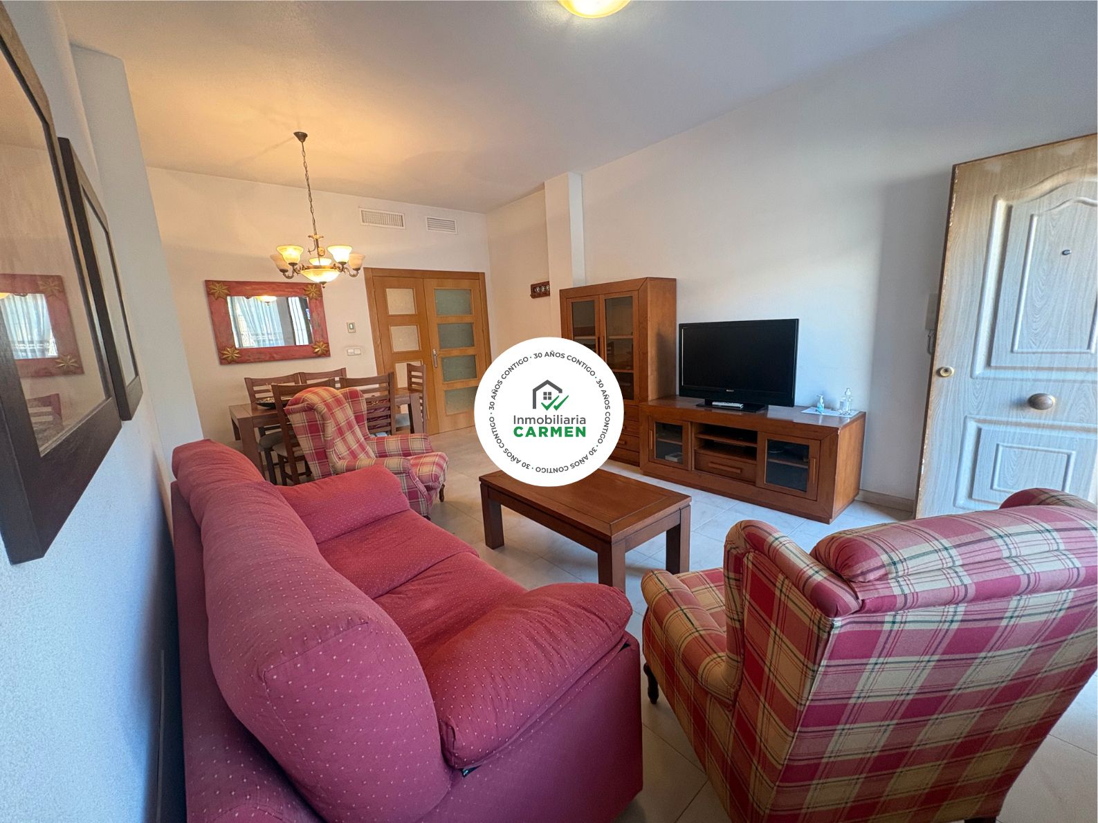 Sala d'estar de Casa adosada en venda en  Murcia Capital amb Aire condicionat, Calefacció i Terrassa