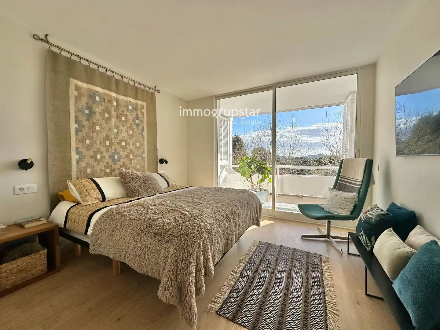 Dormitori de Apartament en venda en Castell d'Aro, Platja d'Aro i s'Agaró amb Calefacció, Parquet i Terrassa