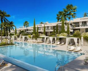 Exterior view of Planta baja for sale in Marbella  with Air Conditioner, Private garden and Terrace